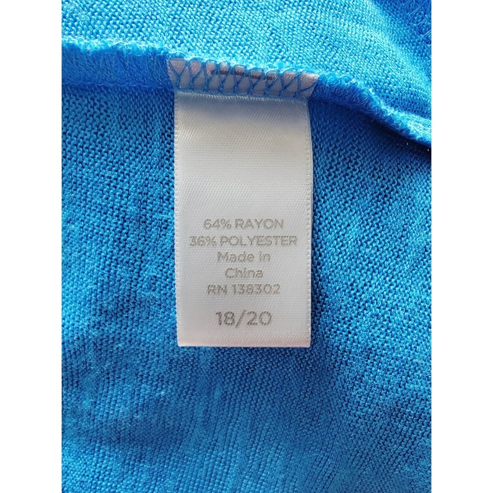 Avenue 18/20 Ruffle Tank Top 1X Sleeveless Casual Blouse Flirty NWT RV $49 - Picture 12 of 12